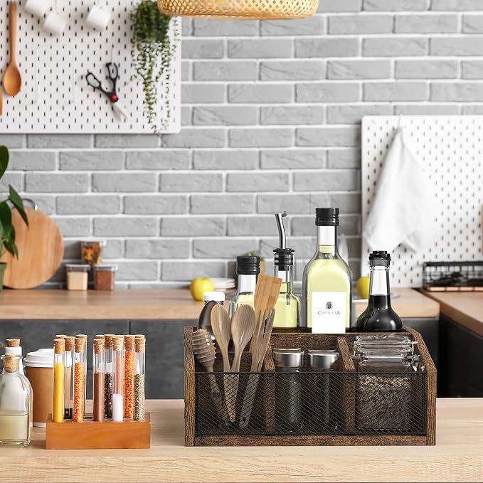 Coffee Bar Station Organizer Wooden Coffee Bar Accessories - Image 6