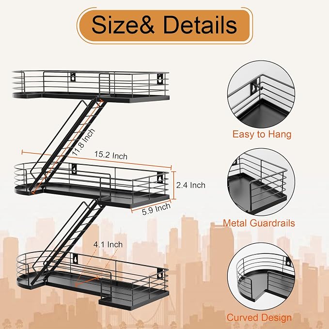15 Inch Fire Escape Wall Shelf - Image 6
