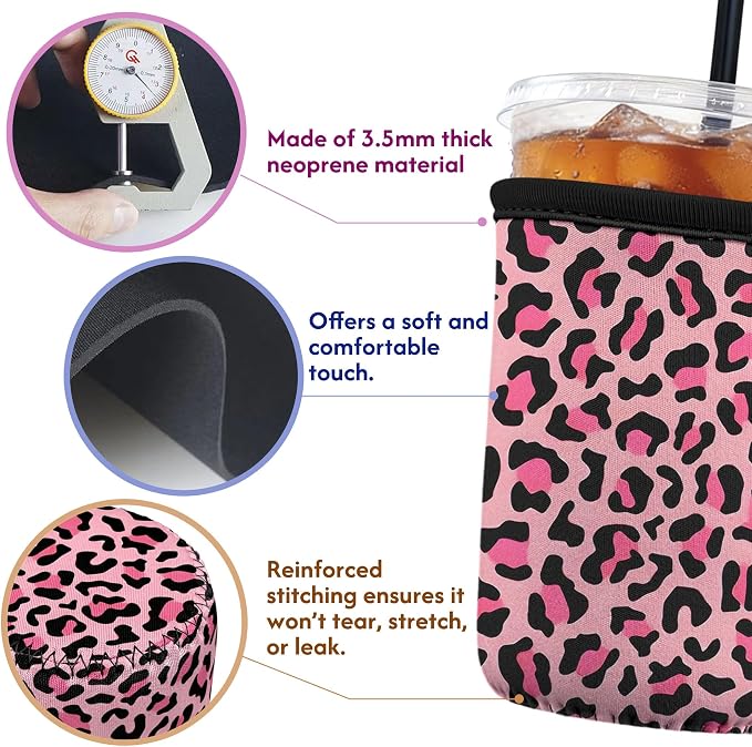 Reusable Insulated Neoprene Iced Coffee Sleeve - Image 2