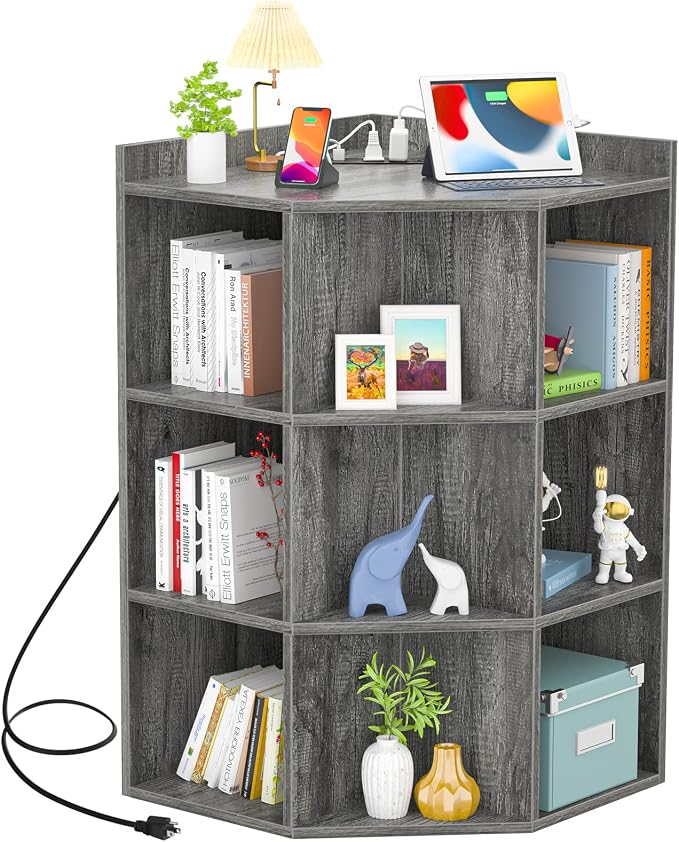 Aheaplus Corner Cabinet, Corner Storage - Image 7