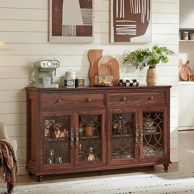 Joaxswe Large Sideboard Buffet Cabinet - Image 4