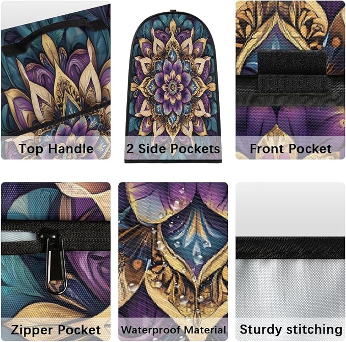 Mandala Kitchen Aid Mixer Cover Compatible Stand Mixer Dust Cover | Purple - Image 4