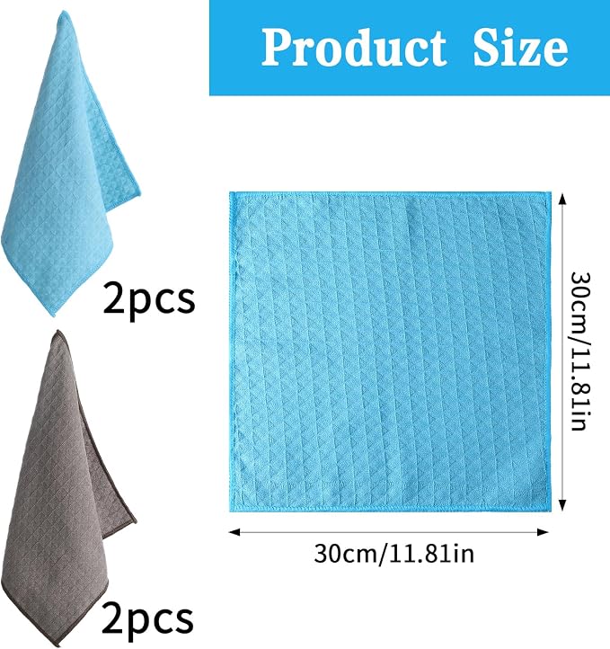 4 Pcs Barista Cloth, Coffee Machine Cloth Coffee Machine Accessories 30 x 30 CM - Image 2
