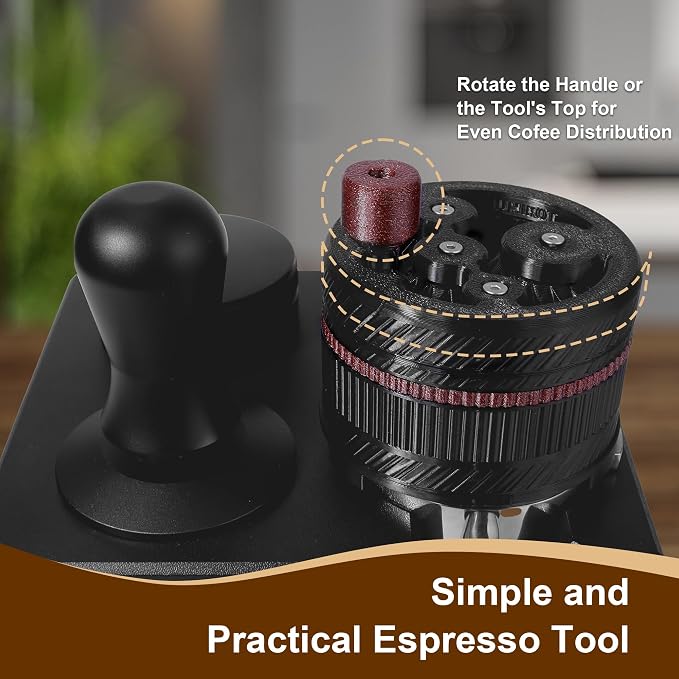 ShanSon WDT Espresso Tool with Brush Base Coffee Powder Distributor Needle WDT - Image 3