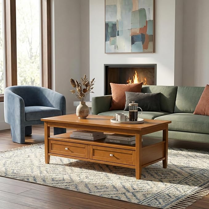 SIMPLIHOME Warm Shaker Coffee Table - Image 4