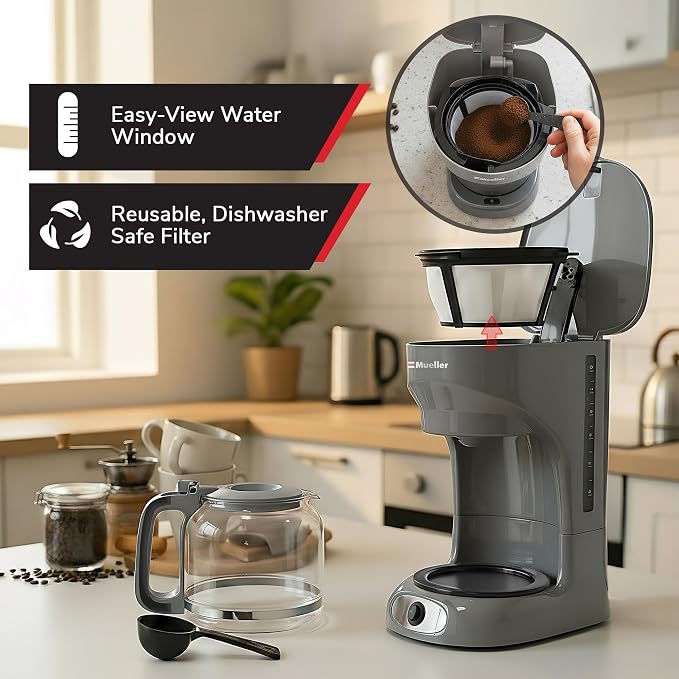 MUELLER HOME 12-Cup Drip Coffee Maker Perfect - Image 5