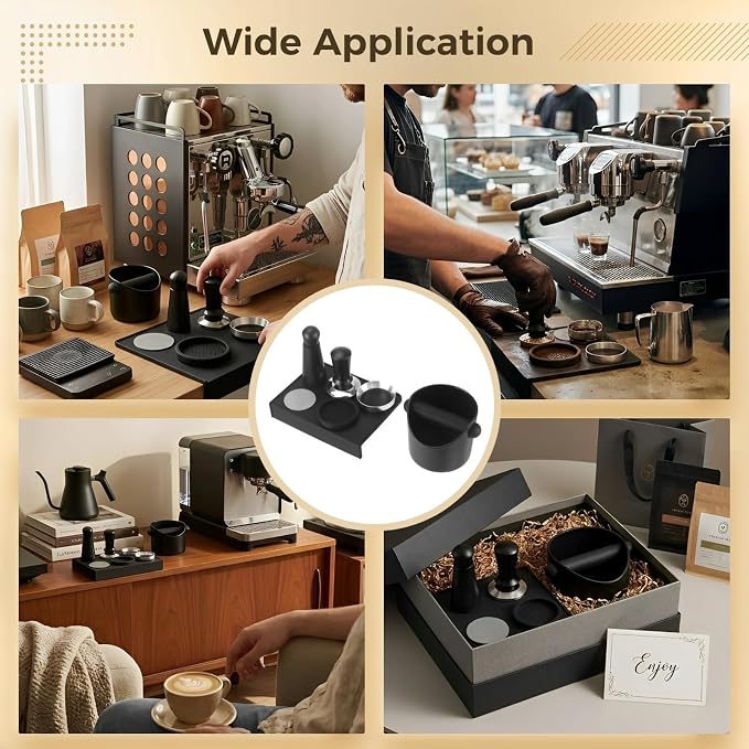 6 PCS Espresso Accessories Kit, 58mm Espresso Tool Kit | Coffee Tamper Set - Image 5