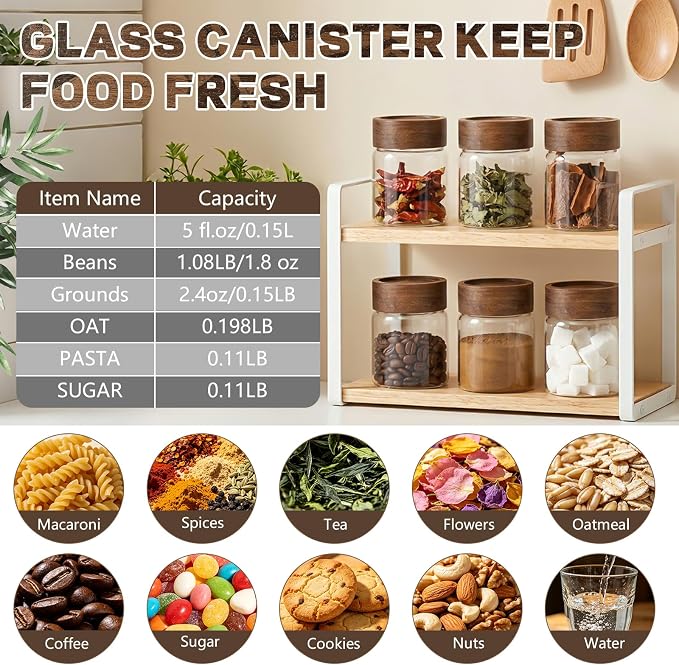 5oz Glass Spice Mason Jars - Image 3