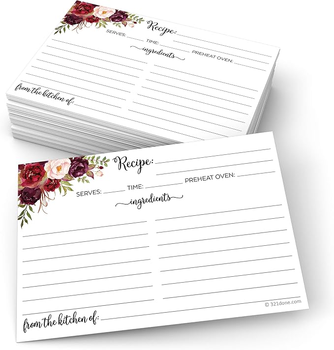 321Done Recipe Cards by 321Done