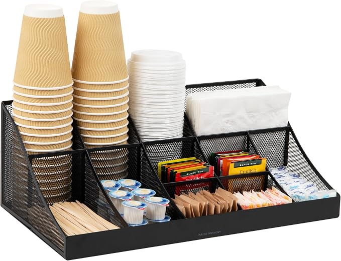 Mind Reader Countertop Organizer, 2 Tier Mesh Storage Caddy by MindReader