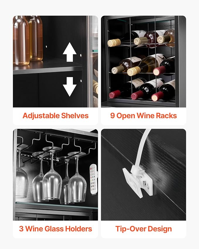 VEVOR Wine Cabinet, Coffee Bar Cabinet - Image 6
