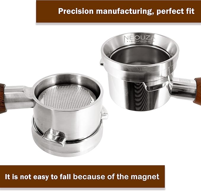 NEOUZA Espresso Dosing Funnel Ring Stainless Steel Compatible - Image 8