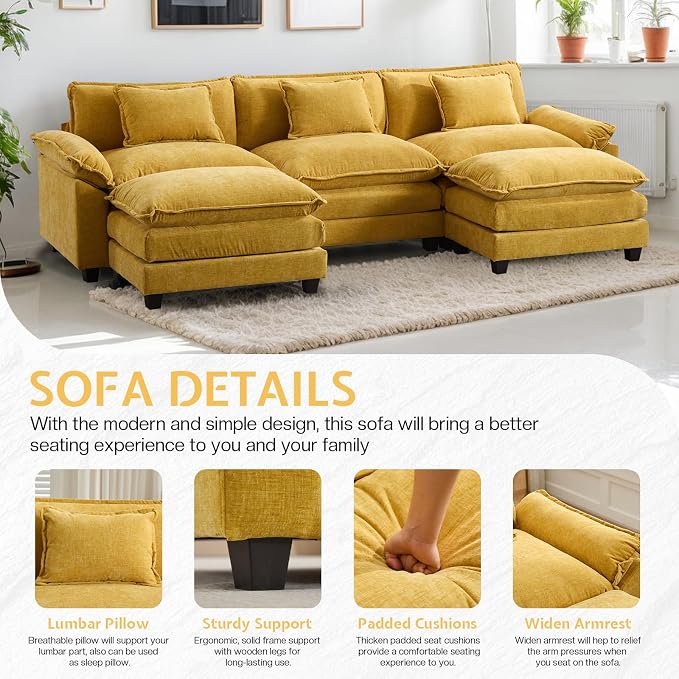 Modular Sectional Sofa, Cloud Couch - Image 5