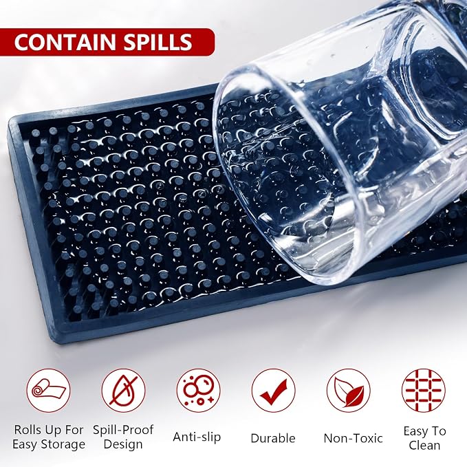 2Pcs Spill Bar Mats | Drying, Durable and Stylish Spill Mats - Image 6