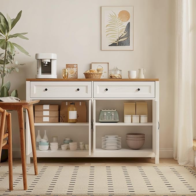 Gizoon Farmhouse Kitchen Sideboard Buffet Cabinet - Image 4