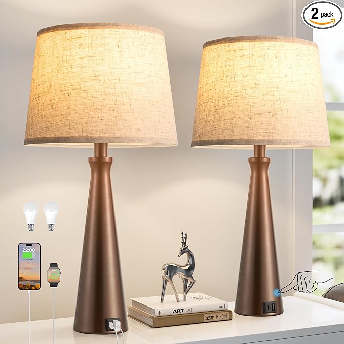 Seealle Modern Table Lamps Set of 2 by SeealleLighting