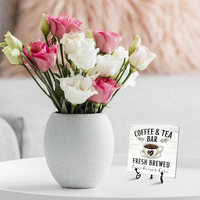 Coffee Sign Desk Decor, Coffee And Tea Bar Sign - Image 3