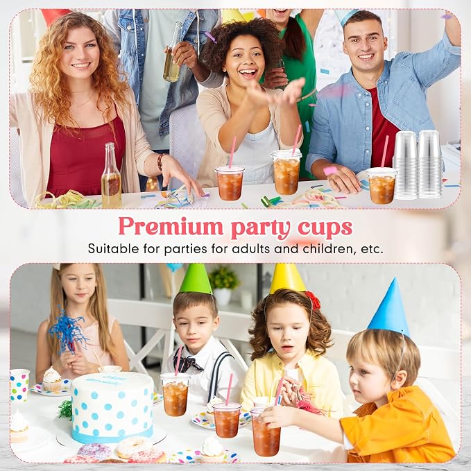 Ziliny 25 Sets Clear Plastic Cups - Image 6