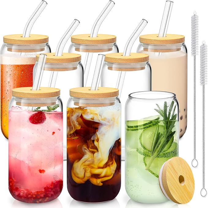 SENTVEND 16 Oz Drinking Glasses by SENTVEND
