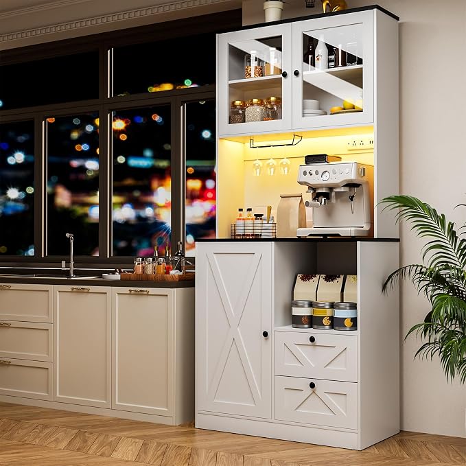 71‘’Kitchen Pantry Storage Cabinet - Image 7