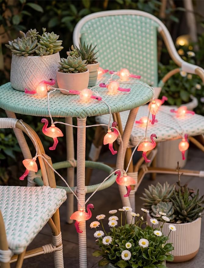 Flamingo String Lights, 12FT 20 LED Summer String Lights - Image 6