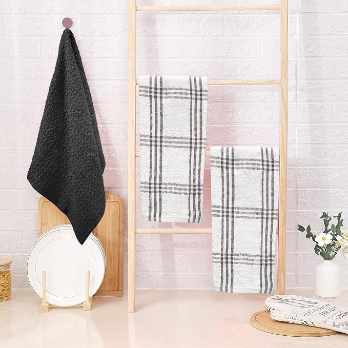 DAN RIVER Premium Black Kitchen Towels - Image 8