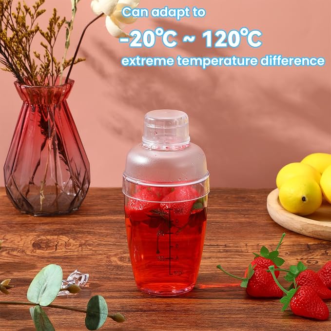 12 Pcs Plastic Cocktail Shaker Drink Mixer - Image 3