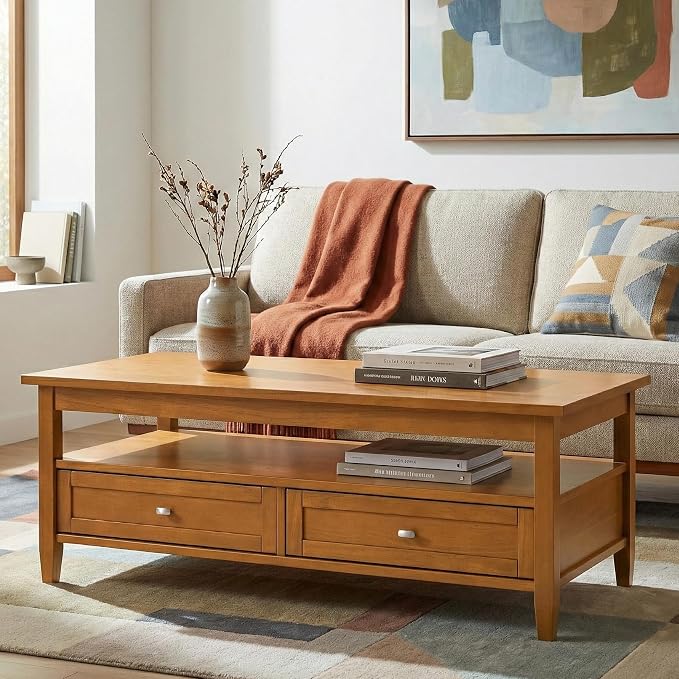 SIMPLIHOME Warm Shaker Coffee Table - Image 2