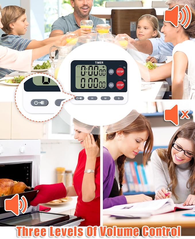 TPNEG Dual Kitchen Timer Digital - Image 4