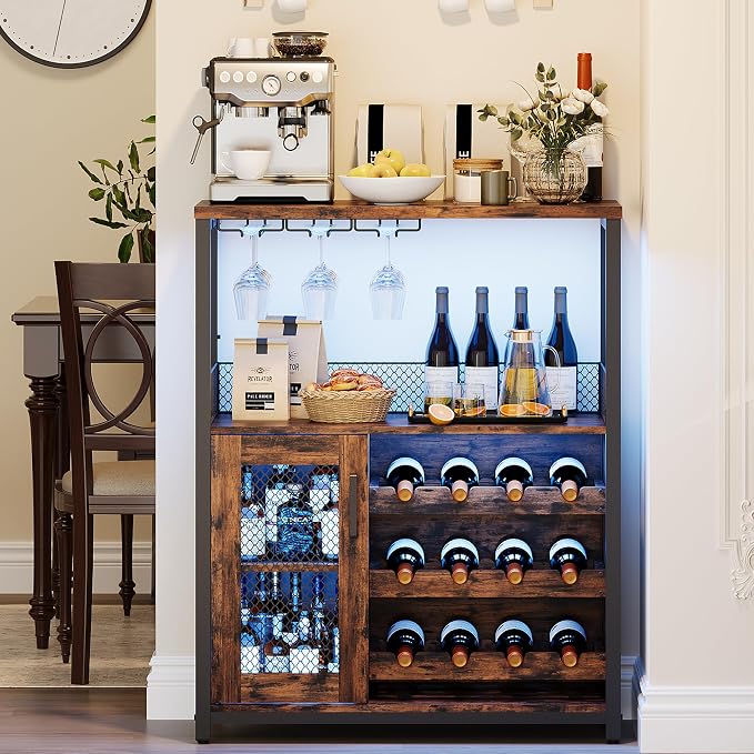 Garvee 3-Tier Wine Bar Cabinet by Garvee