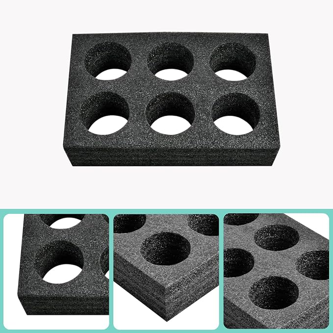 2 PCS Takeout Cup Holders Foam 6 Cup Carrier Tray Drink Carrier Takeout Cup - Image 2