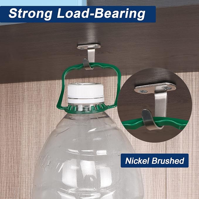 NearMoon Stainless Steel Screw Mounted Ceiling Hooks, Under-Shelf Towel/Robe - Image 7