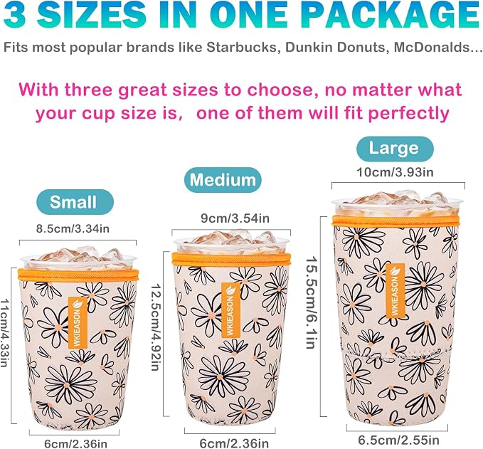 Reusable Iced Coffee Cup Sleeve - Image 2