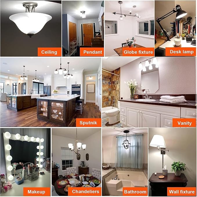 LEOOLS E26 Edison Bulb 8W Equivalent E26 LED Bulb 100 Watt Dimmable Daylight - Image 9