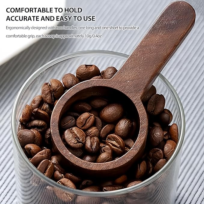 Espresso Station Essential Set White Coffee Bean Dosing Cup n Walnut Coffee - Image 5