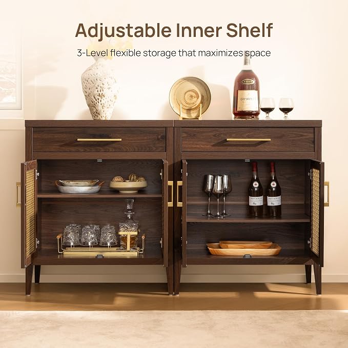 SICOTAS 60" Farmhouse Buffet Cabinet - Image 6