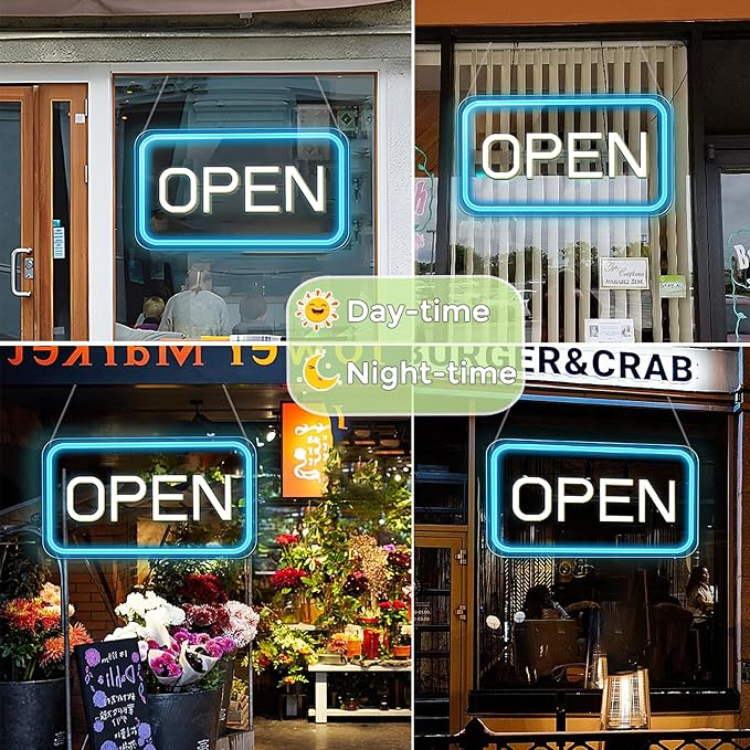 Open Signs for Business Window, Bright COB Chip LED Open Sign - Image 5