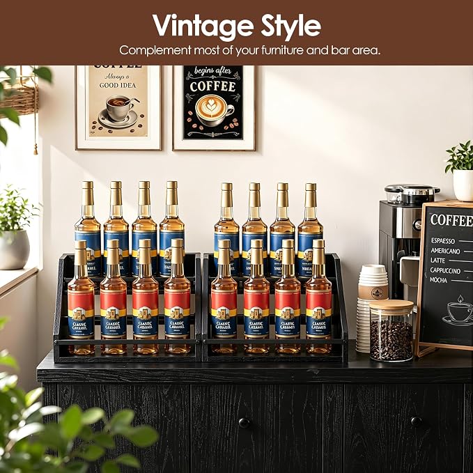 Nuovoware Coffee Syrup Rack, 3-Tier Syrup Bottle Organizer - Image 5
