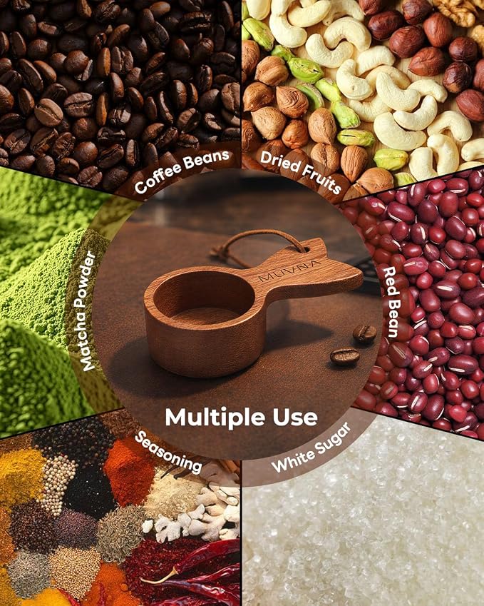 Walnut Coffee Scoop - 10g Wooden Measuring Spoon - Image 5