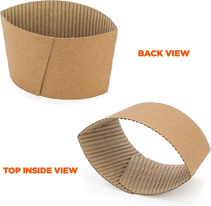 FMP Brands Kraft Coffee Cup Sleeves Disposable - Image 5