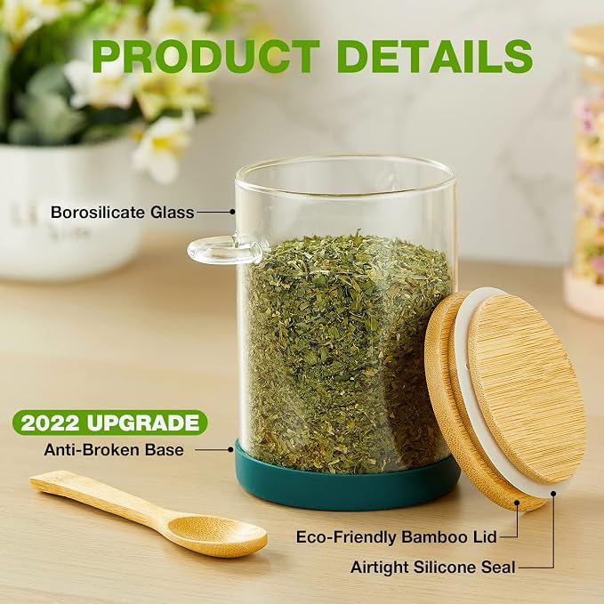 Mfacoy Set of 4 Airtight Glass Jars - Image 5