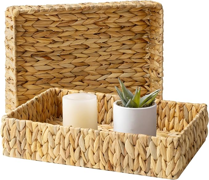 StorageWorks Large Water Hyacinth Tray by StorageWorks