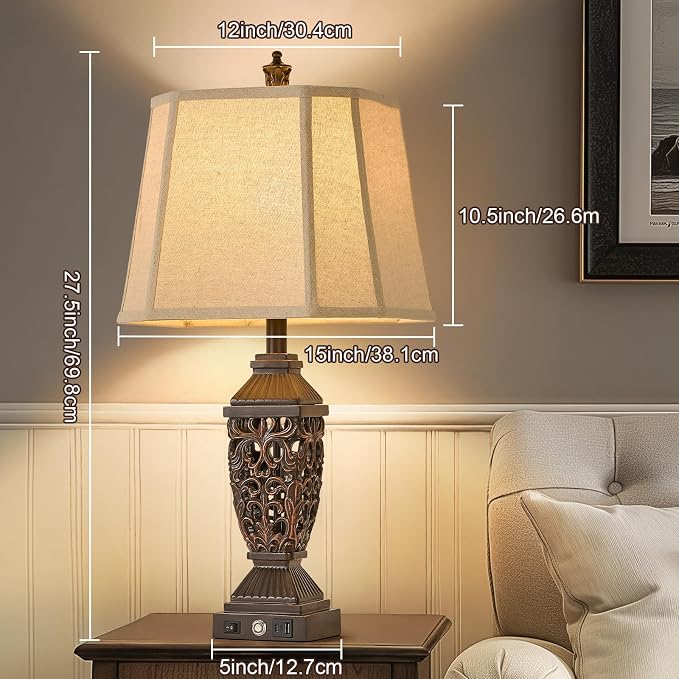 AIDENOEY 27.5“ Farmhouses Table Lamp - Image 6