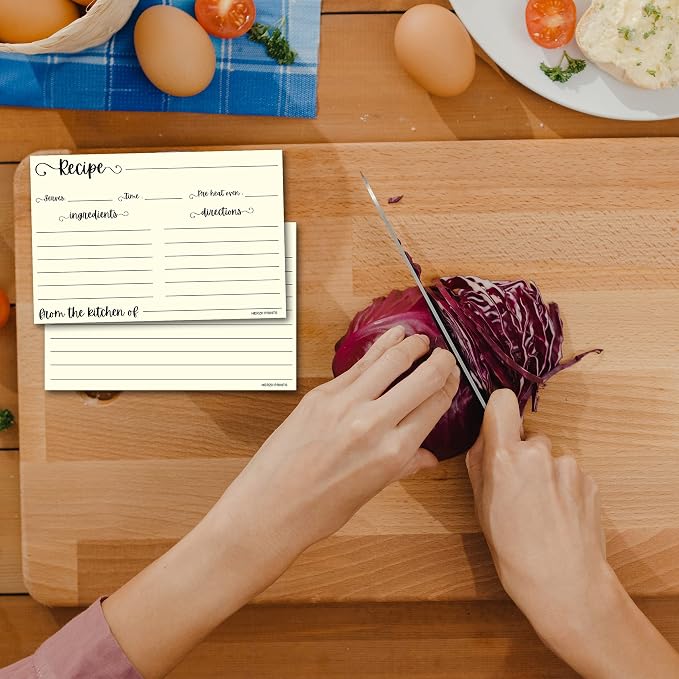 HerZii Prints Double Sided Recipe Cards 3x5 Inches - Image 4