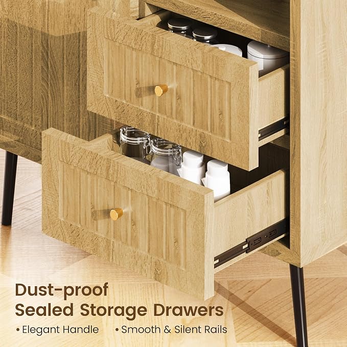 Wood Sideboard Cabinet - Image 3