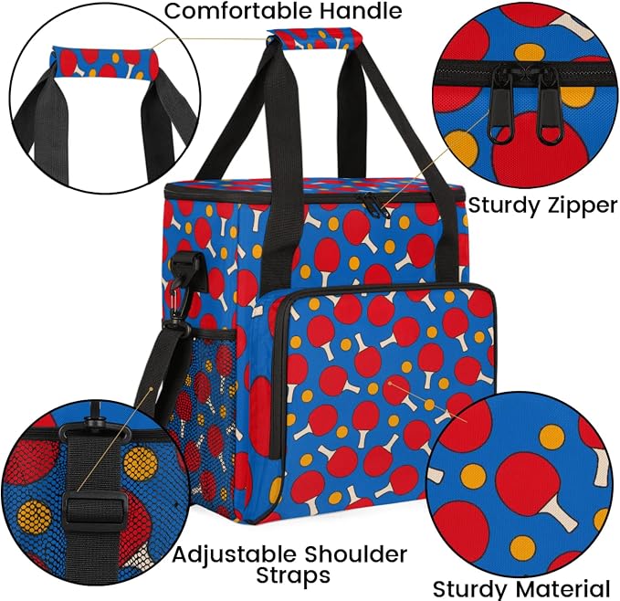 Ping Pong Coffee Maker Travel Bag, Ping Pong Large Carrying Storage Case - Image 6