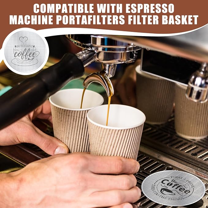 Yaomiao 2 Pcs Puck Screen Espresso Puck Screen 316 Stainless Steel Coffee - Image 6
