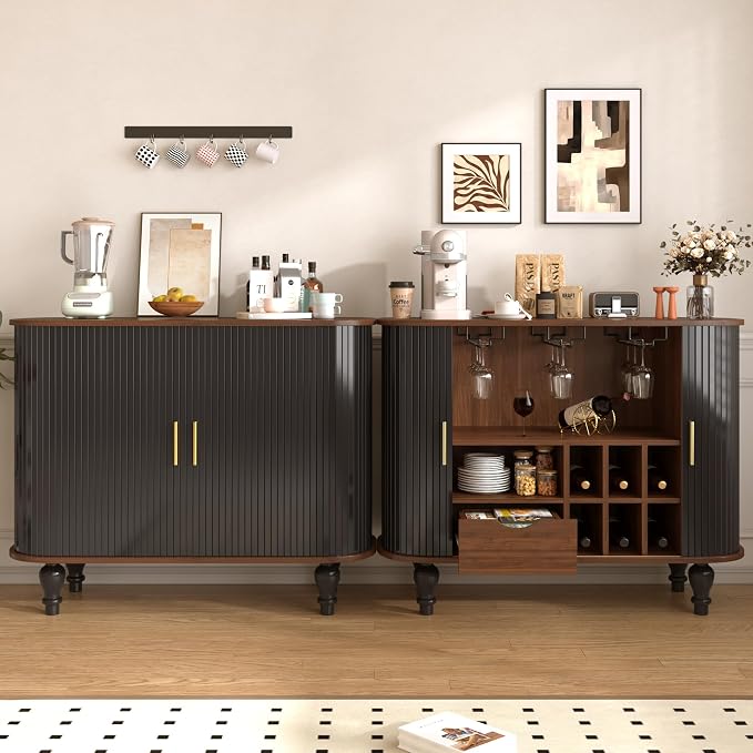 Merax 39" Coffee & Liquor Bar Cabinet - Image 8