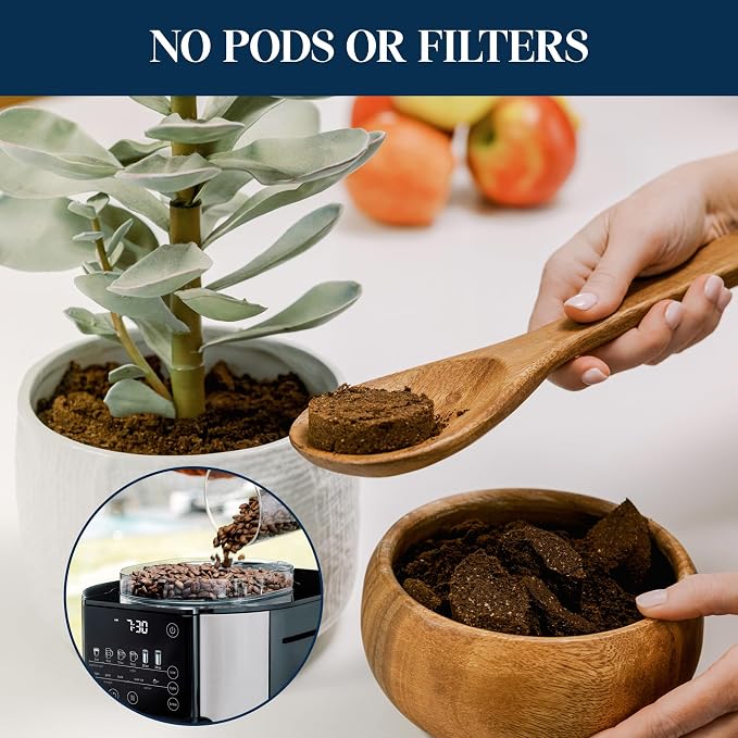 De'Longhi True Brew Drip Coffee Maker, Built in Grinder, Single Serve, 8 oz to - Image 9