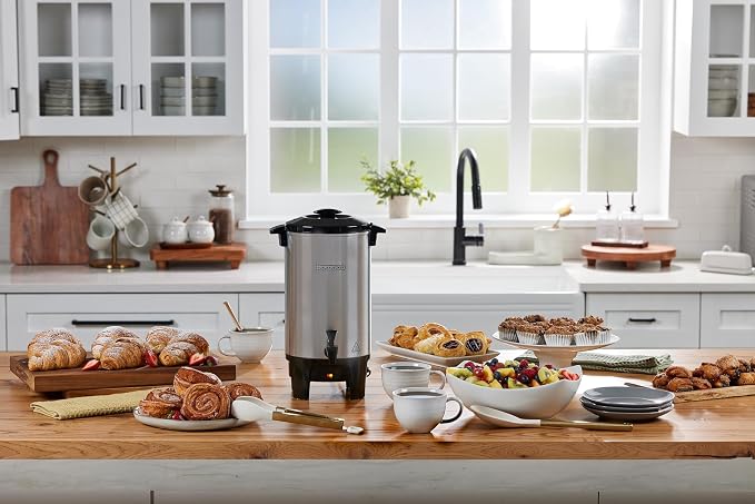 BLACK+DECKER 40 Cup Coffee Urn, Fast Brewing, Keep Warm Function, Heat - Image 9